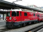 (248'598) - RhB-Lokomotive - Nr. 621 - am 15. April 2023 im Bahnhof Chur