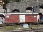 (215'179) - MOB-Gterwagen - Nr. 401 - am 14. Mrz 2020 im Bahnhof Vevey