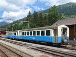 (194'694) - MOB-Personenwagen - Nr. 211 - am 9. Juli 2018 im Bahnhof Zweisimmen