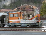 (245'674) - TRN-Rangierlokomotive - Nr. 237'312 - am 2. Februar 2023 im Bahnhof Fleurier
