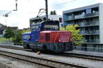 (279'563) - SBB-Rangierlokomotive - Nr. 923'015-2 - am 29. August 2025 im Bahnhof Frauenfeld