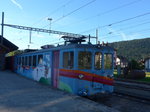 (173'072) - TRAVYS-Triebwagen - Nr. 5 - am 16. Juli 2016 im Bahnhof Ste-Croix