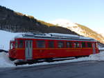 Triebwagen/597656/187503---sernftalbahn-triebwagen---nr-5 (187'503) - Sernftalbahn-Triebwagen - Nr. 5 - am 31. Dezember 2017 in Elm, Station