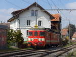 (203'745) - CJ-Triebwagen - Nr. 101 - am 15. April 2019 im Bahnhof Bonfol