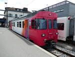 (236'983) - TRAVYS-Triebwagen - Nr. 1 - am 6. Juni 2022 im Bahnhof Yverdon