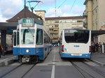 Trams/522773/174648---vbz-tram---nr-2046 (174'648) - VBZ-Tram - Nr. 2046 - am 5. September 2016 beim Bahnhof Zrich-Oerlikon 
