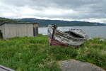 (288'327) - Altes Boot und H�tte am Altafjord am 13. Juni 2026 in Alta, Alta-Museum