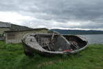(288'329) - Altes Boot mit H�tte am Altafjord am 13. Juni 2026 in Alta, Alta-Museum