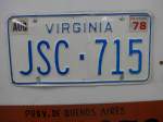 (150'053) - Autonummer aus Amerika - JSC-715 - am 25.