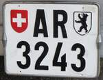 (262'065) - Schweizer Autonummer - AR 3243 - am 4.