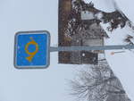 Hinweissignale/602867/188403---bergpoststrasse-am-11-februar (188'403) - Bergpoststrasse am 11. Februar 2018 in Les Agettes