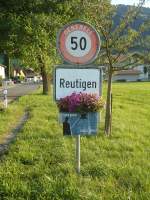 (134'634) - Ortsbeginn von Reutigen + Hchstgeschwindigkeit am 2. Juli 2011