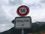 (193'306) - Ortstafel am 21. Mai 2018 in Chteau-d'Oex