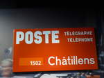 (186'548) - Altes Post-Schild - 1502 Chtillens - am 19.