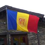 (267'204) - Flagge von Andorra am 18. September 2024 in Ordino