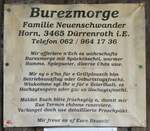(263'175) - Infotafel fr Burezmorge am 26. Mai 2024 in Horn bei Drrentroth