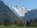 (216'082) - Die Jungfrau am 15. April 2020 vom Hheweg in Interlaken aus