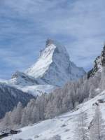 Kt. Wallis/410316/158413---das-matterhorn-am-18 (158'413) - Das Matterhorn am 18. Januar 2015 von Zermatt aus