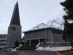 (201'331) - Die Kirche am 27. Januar 2019 in Saas-Fee