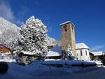 (270'151) - Die Kirche am 24. Dezember 2024 in Adelboden