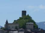 (160'437) - Das Schloss von Saillon am 10.