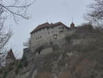 (215'038) - Das Schloss Laufen am 2. Mrz 2020