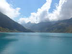 (220'518) - Der Stausee Lac de Moiry am 6. September 2020 in Moiry