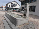 (233'925) - Brunnen von 1886 am 13. Mrz 2002 in Mzires, Village