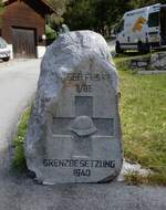 (267'773) - Gedenkstein fr die Grenzbesetzung 1940 am 6.