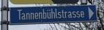 (284'130) - Strassenschild - Tannenb�hlstrasse .
