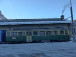 (187'315) - WAB-Triebwagen - Nr. 118 - am 24. Dezember 2017 beim Bahnhof Grindelwald Grund