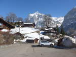 (223'872) - Das Wetterhorn vom Terrassenweg aus am 28. Februar 2021 in Grindelwald
