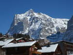 (232'866) - Das Wetterhorn am 13. Februar 2022 von Grindelwald Grund aus