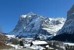 (233'262) - Das Wetterhorn am 27. Februar 2022 vom Terrassenweg bei Grindelwald aus