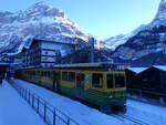 (271'321) - WAB-Triebwagen - Nr. 133 - am 18. Januar 2025 im Bahnhof Grindelwald