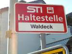 (128'134) - STI-Haltestelle - Thun, Waldeck - am 31.