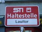 (128'214) - STI-Haltestelle - Thun, Lauitor - am 1.
