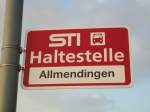 (133'315) - STI-Haltestelle - Thun, Allmendingen - am 16.
