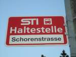 (133'358) - STI-Haltestelle - Thun, Schorenstrasse - am 21. April 2011