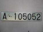 (135'339) - Autonummer aus Spanien - A - 105'052 - am 30. Juli 2011 im BrockiShop