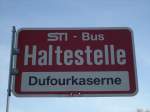 (136'855) - STI-Haltestelle - Thun, Dufourkaserne - am 22.