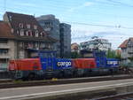 (219'307) - SBB-Rangierlokomotiven - Nr. 923'020-2 und 923'013-7 - am 2. August 2020 im Bahnhof Thun