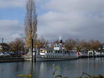 (268'942) - Dampfschiff Spiez am 3. November 2024 an der Schifflndte Thun