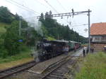 (217'986) - BSB-Dampflokomotive - Nr. 51 - am 14. Juni 2020 im Bahnhof Wasen