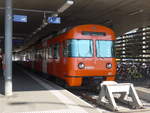 (208'403) - RBS-Pendelzug - Nr. 61 - am 4. August 2019 im Bahnhof Worb Dorf