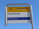 (202'616) - PostAuto-Haltestelle - Scuol-Tarasp, Bahnhof - am 20.