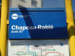 (134'974) - TRN-Haltestelle - La Chaux-de-Fonds, Chapeau-Rabl - am 11.