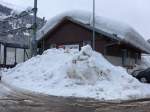 Airolo/322197/148786---schnee-beim-bahnhof-airolo (148'786) - Schnee beim Bahnhof Airolo am 9. Februar 2014