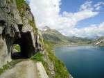 (145'957) - Tunnel am Lago di Lucendro am Gotthardpass am 20. Juli 2013