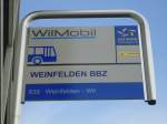 (139'132) - WilMobil-Haltestelle - Weinfelden, BBZ - am 27. Mai 2012